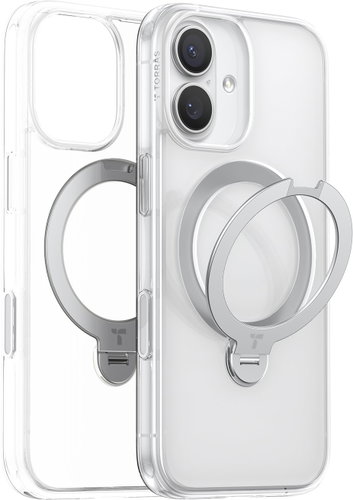 Torras Ostand Q3 Spin Clear iPhone 17 - Phone Cover - Main image