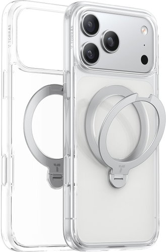 Torras Ostand Q3 Spin Clear for iPhone 17 Pro - Phone Cover - Main image