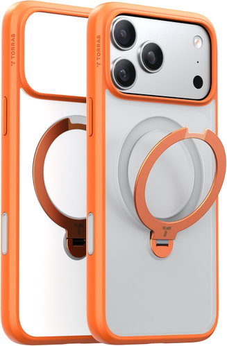 Torras Ostand Q3 Spin Energy Orange for iPhone 17 Pro - Phone Cover - Main image