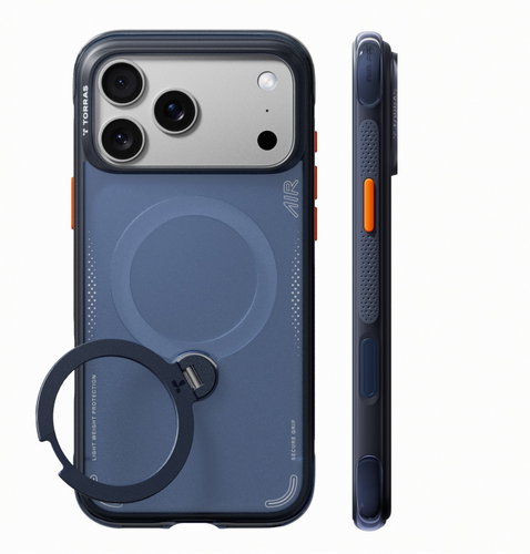 Torras Ostand Q3 Air Deep Blue for iPhone 18 Pro Max - Phone Cover - Main image