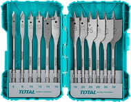 Total Flat wood drill bits set 12 pcs, 152 mm - Drill Set