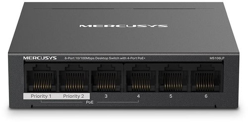 Mercusys MS106LP, 6-Port switch, 4-Port PoE+ - Switch - Hauptbild