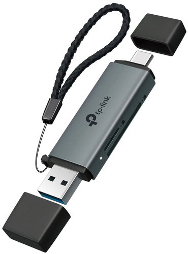 TP-Link UA430D USB-C/USB-A to SD/microSD Main image TP-Link UA430D USB-C/USB-A to SD/microSD - Card Reader - Main image