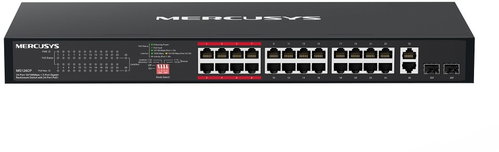 Mercusys MS126CP, 24x FE PoE+ 2xGb rack switch - Switch - Main image