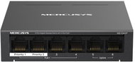 Mercusys MS106G, 6-Port Gigabit switch, 4-Port PoE+ - Switch