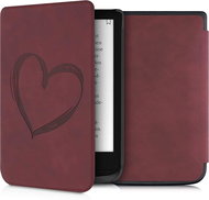 KW Mobile - Brushed Heart - KW5022804 - Case for Pocketbook 616/617/627/628/632/633 - dark red - E-Book Reader Case