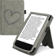 KW Mobile - Brushed Heart - KW5481704 - Case for Pocketbook 616/617/627/628/632/633 - grey - E-Book Reader Case