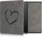 E-Book Reader Case KW Mobile - Brushed Heart - KW5697202 - Case for Amazon Kindle Oasis 2/3 - grey - Pouzdro na čtečku knih