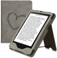 KW Mobile - Brushed Heart - KW5626203 - Case for Amazon Kindle Paperwhite 5 (2021) - grey - E-Book Reader Case