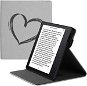 E-Book Reader Case KW Mobile - Brushed Heart - KW4941806 - Case for Amazon Kindle Oasis 2/3 - grey - Pouzdro na čtečku knih