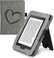 KW Mobile - Brushed Heart - KW5567501 - Pouzdro pro Amazon Kindle Paperwhite 1/2/3 - šedé - Pouzdro na čtečku knih