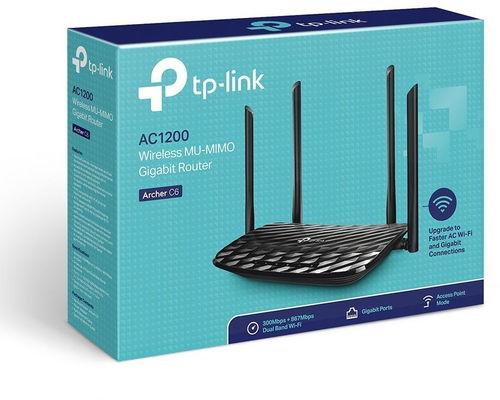 Roteador Wireless TP-Link Archer C6 Gigabit MU-MIMO - AC1300