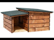 TopKing Zateplená bouda pro psy a kočky s předsíní M - Dog Kennel