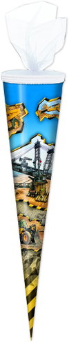 TOPPOINT Sweet Cone 50cm - Construction Vehicles - Storage Sack - Main image
