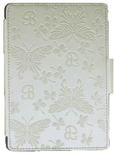 Butterfly B07 - Cover for Amazon Kindle 4/5 - white, motif Butterfly - E-Book Reader Case - Main image