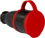 TP electric 1 × 16 A / IP54 - Rubber connection socket - Socket