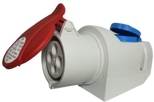 SEZ-CZ Wall socket 32 A / 4p combined 230 V, IP44 - Socket - Main image