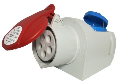 SEZ-CZ Wall socket 16 A / 5p combined 230 V, IP44 - Socket - Main image