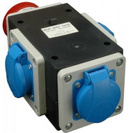 SEZ-CZ Three-way switch, input IRRN 1653, output 3 × VZ16, IP44 - Socket