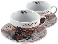 HOME ELEMENTS Porcelain Shapo Set Cats in the City 250ml - Set of Cups