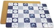 HOME ELEMENTS MDF Placemat 30 * 40cm, Elegant Blue, Set of 4 pcs - Placemat