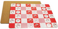 HOME ELEMENTS MDF Placemat 30 * 40cm, Elegant Red, Set of 4 pcs - Placemat
