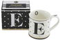 HOME ELEMENTS Porcelánový hrnek - Písmeno E - Hrnek