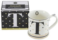 HOME ELEMENTS Porcelain mug - Letter T - Mug