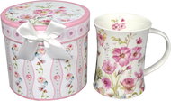 HOME ELEMENTS Porcelain mug - Pink flowers - Mug