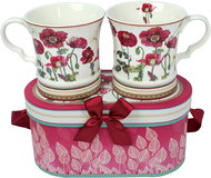 HOME ELEMENTS Porcelain Mugs 2 pcs - Poppies - Set of Cups