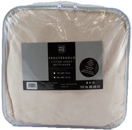 HOME ELEMENTS Micro Flannel Sheet - Light Beige - 180 x 200cm - Bedsheet