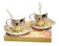 HOME ELEMENTS Espresso Set with Spoons - Klimt - Set of Cups