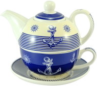 HOME ELEMENTS Tea Set for One, Navy - Set of Cups