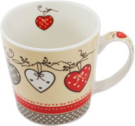 HOME ELEMENTS Hrnek porc. 500 ml, srdíčka - Hrnek