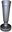 Madona Grave Vase with Weight 32cm, Graphite