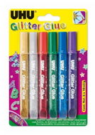 UHU Glitter Glue 6 × 10 ml Original - Lepidlo