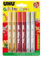 UHU Glitter Glue 6 x 10 ml X-mas - Ragasztó