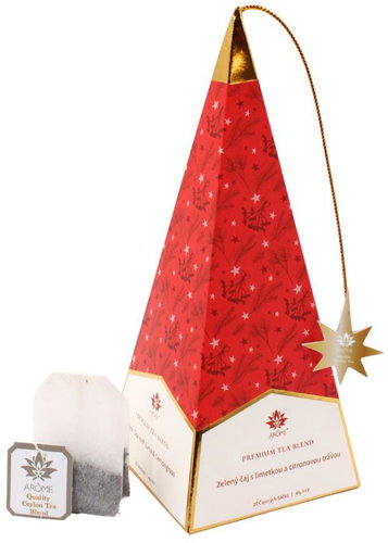 Arôme Green tea with lime and lemongrass, red design, 20 pcs - Tea - Main image