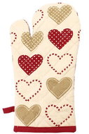 Home elements Kitchen towel with magnet, heart motif - Oven Mitt