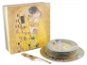 Home Elements 6 × dortový talíř s dortovou lžící Klimt Polibek zlatý - Servírovací sada