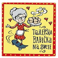 GiftyCity Podtácek 11 cm keramika Najlepšia babička SK - Podtácek