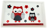 Home Elements tácek porcelán Červená sova 19 × 12 cm - Tray