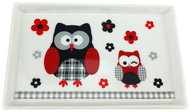 Home Elements tray porcelain Black Owl 19 × 12 cm - Tray