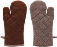 Home Elements Chocolate and rustic potholder with magnet - Oven Mitt