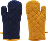 Home Elements Magnet potholder dark blue and yellow - Oven Mitt