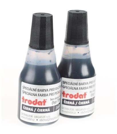 TRODAT Stamp Colour 7010 Black - 2 pcs - Stamp Ink - Main image