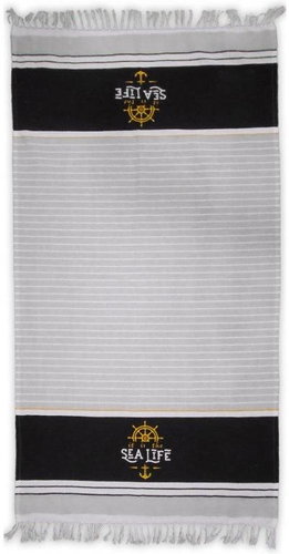 Home Elements Fouta towel 90 × 170 cm, Sea life - Towel - Main image