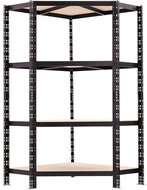 Trestles Rohový policový zátěžový regál 1800 × 900 × 400 mm, nosnost 800 kg - Regál