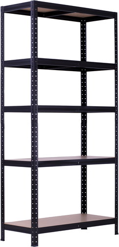 Trestles Shelf rack RHU 1800 × 900 × 400 mm, black - Shelving Unit - Main image