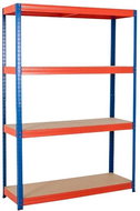 Trestles Regál 1800 × 1400 × 600 mm, modro-oranžový - Regál